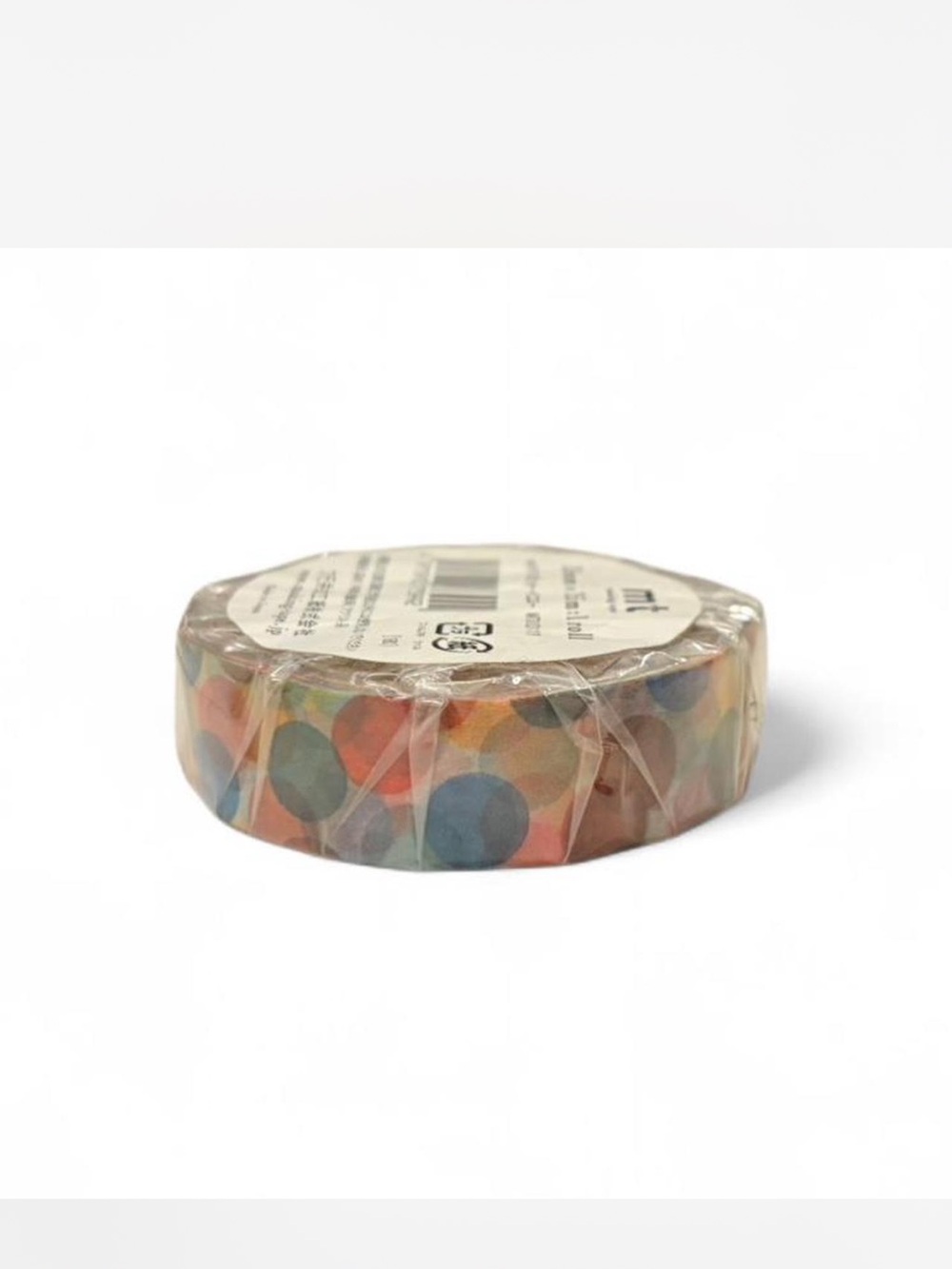 Multi color polka dot pattern Washi Tape -multi color MT Made in Japan